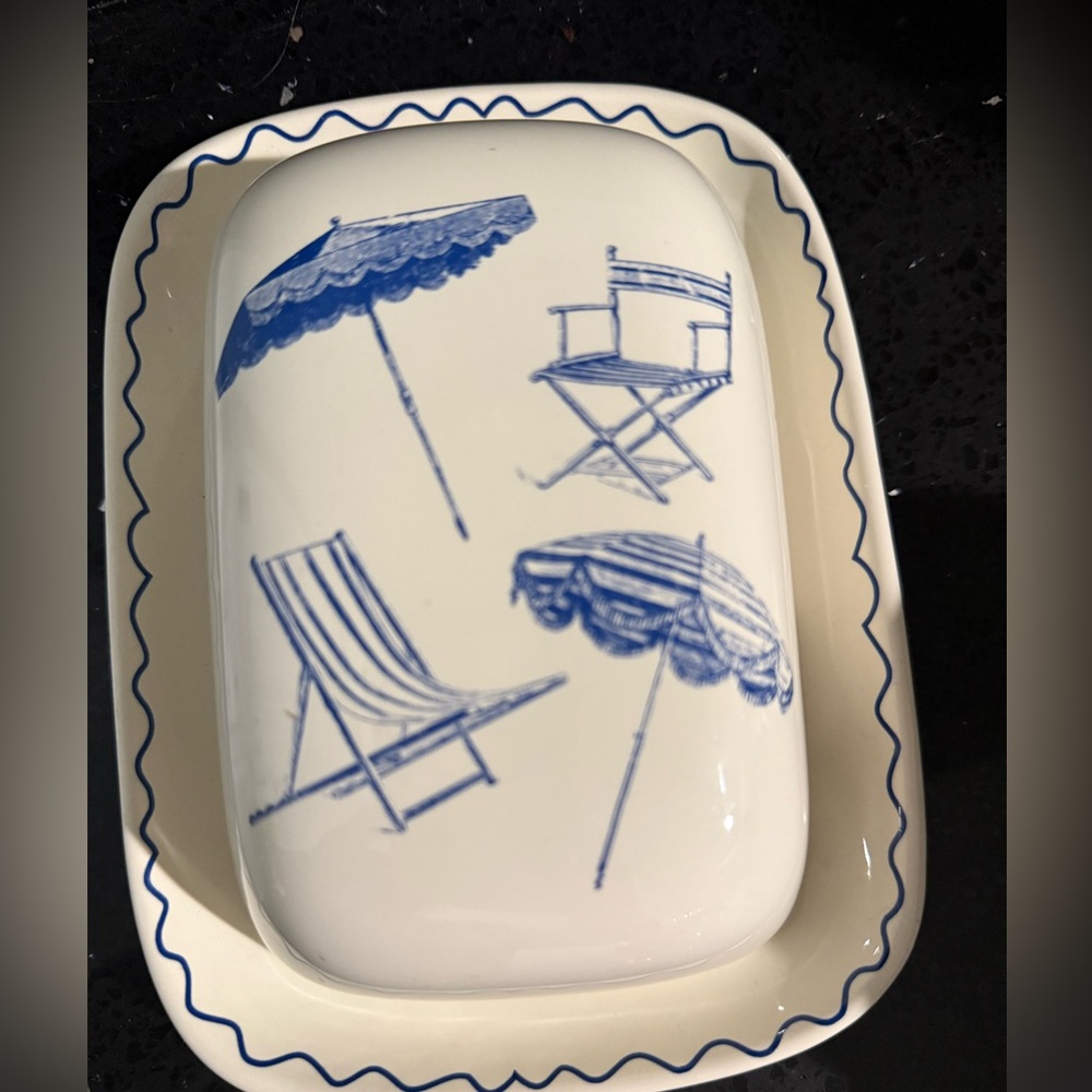 Vintage Paris JE T’ Aime Butter Dish